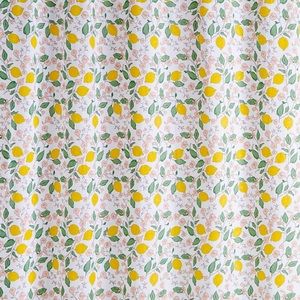 Beautiful Lemon print shower curtain !